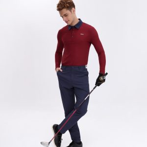 Áo Polo Dài Tay Phối Cổ Nam