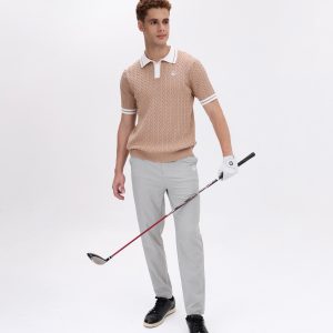 Áo Polo Dệt Kim Nam Ngắn Tay